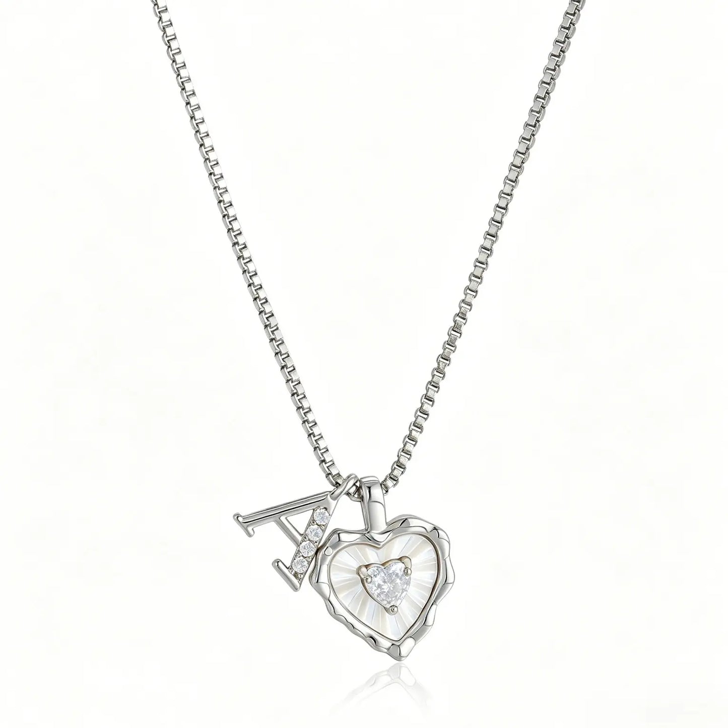 Gemma Initial Heart Necklace