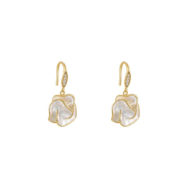 Women's Summer Light Luxury Camellia Flower Earrings