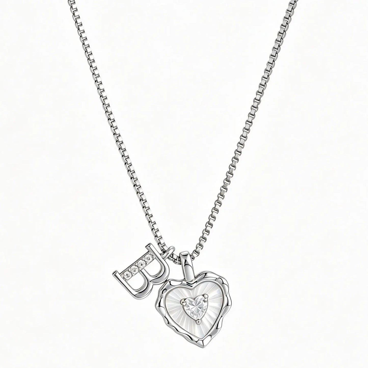 Gemma Initial Heart Necklace