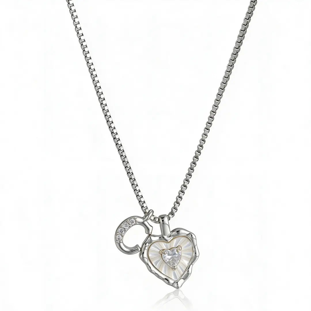 Gemma Initial Heart Necklace