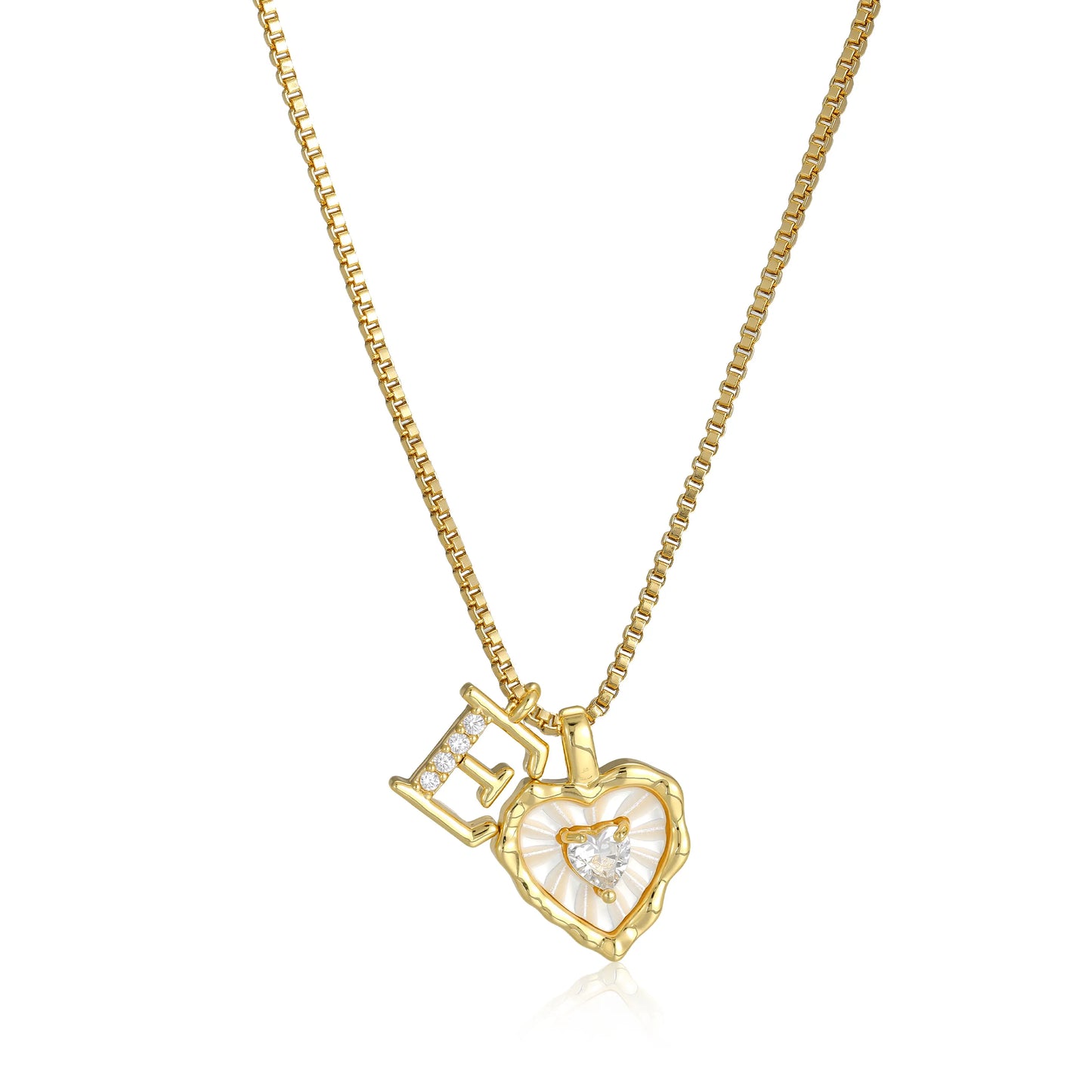 Gemma Initial Heart Necklace