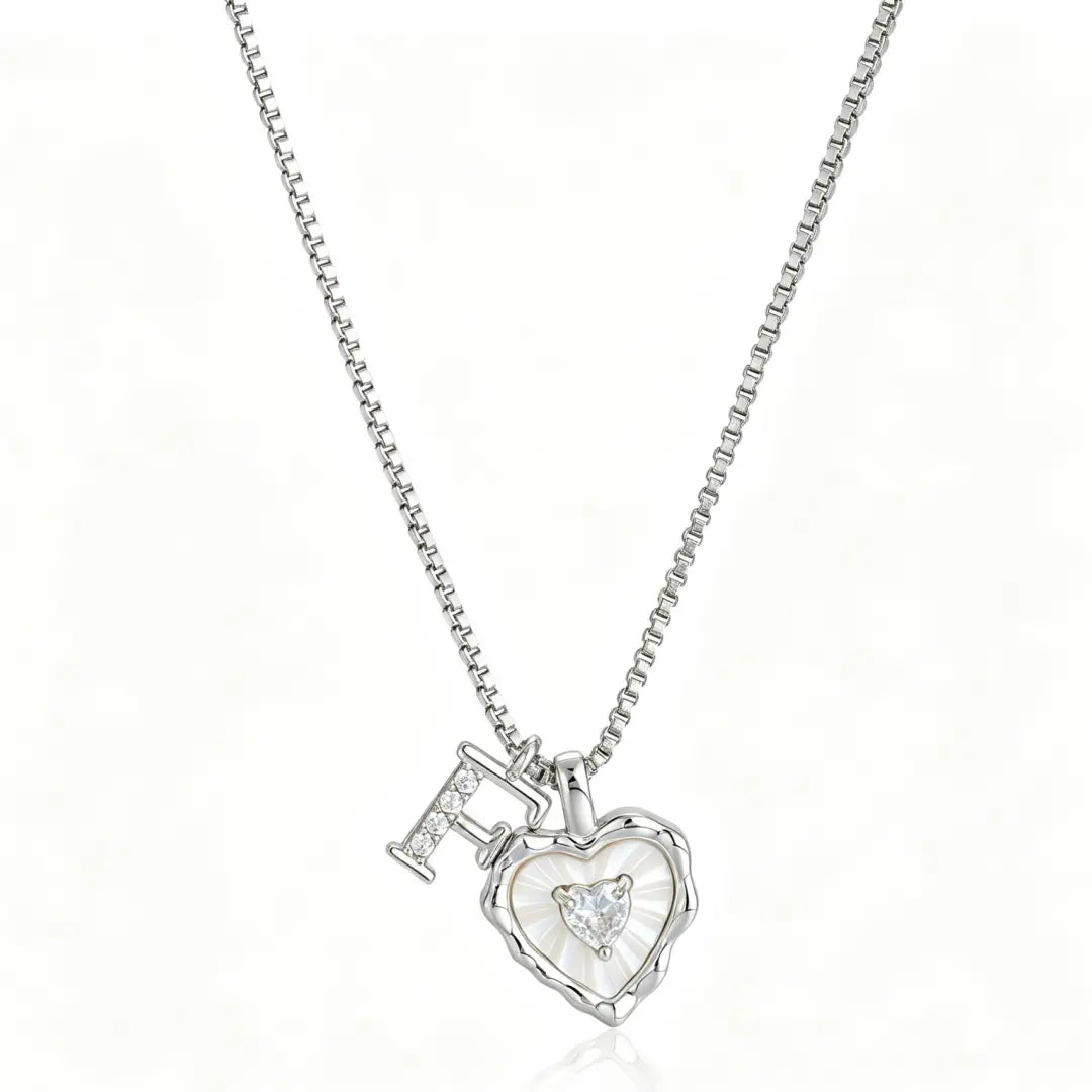 Gemma Initial Heart Necklace