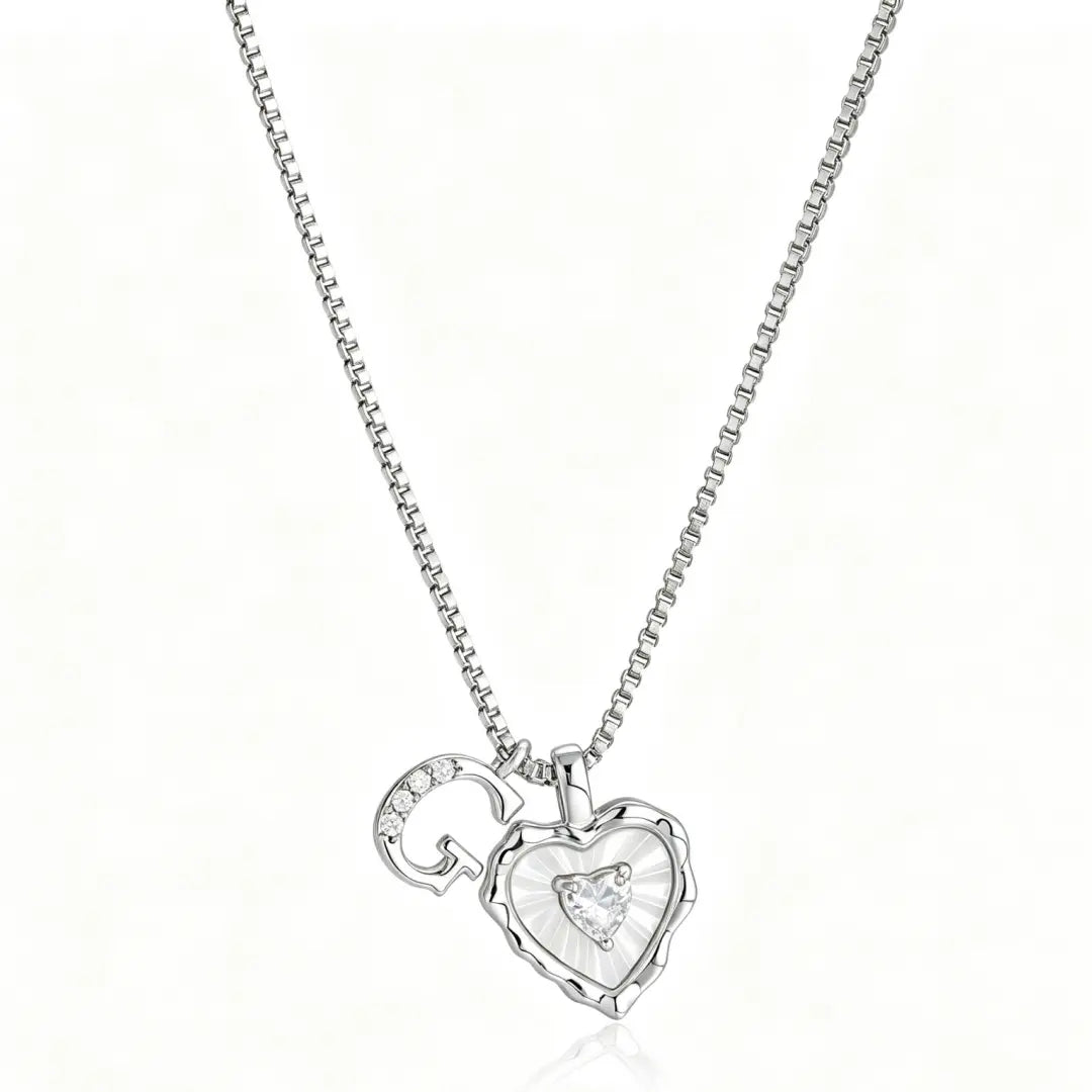 Gemma Initial Heart Necklace