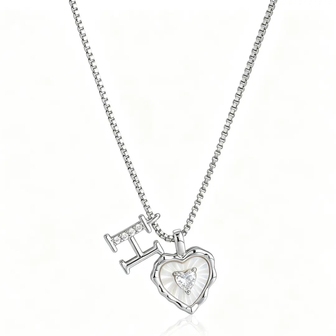 Gemma Initial Heart Necklace