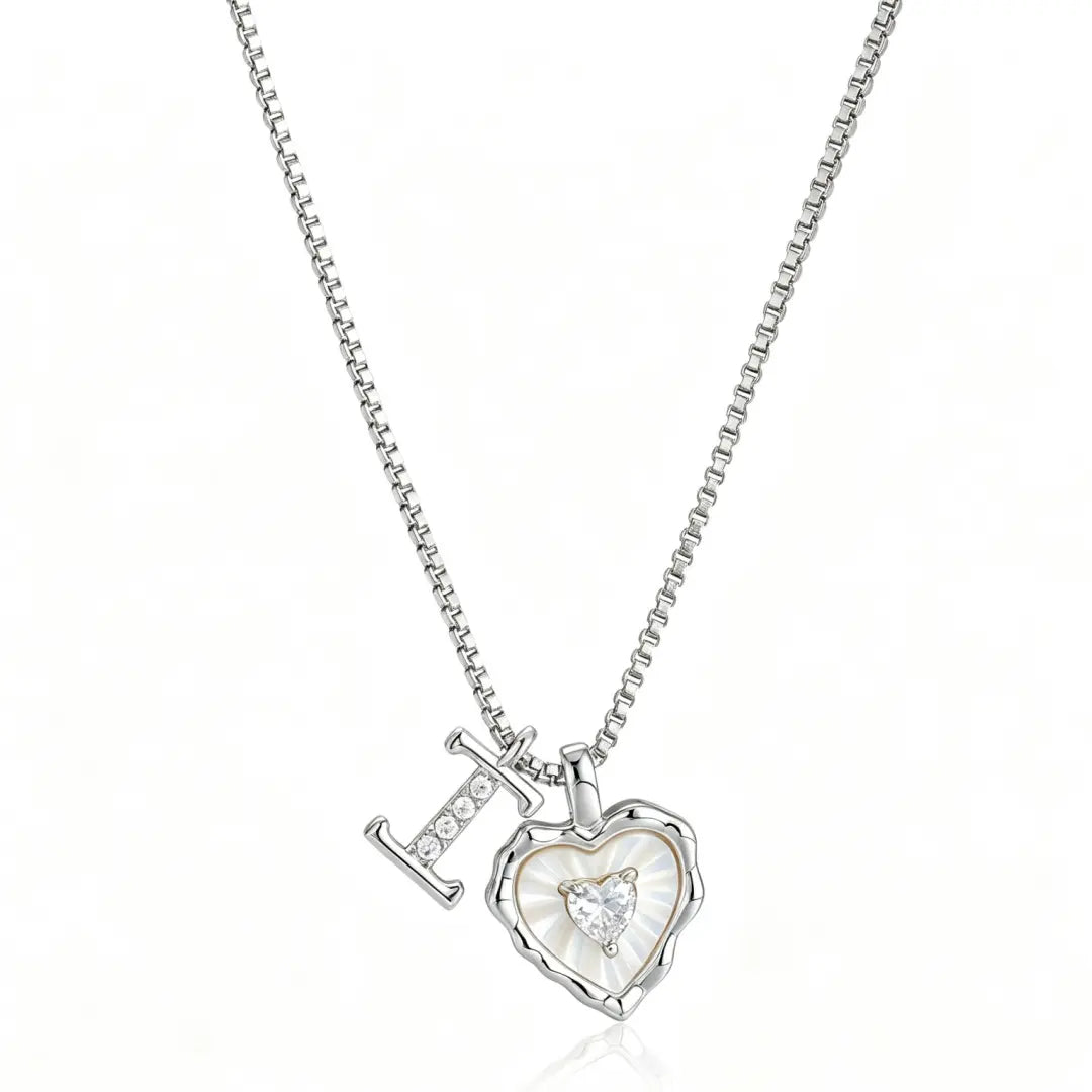Gemma Initial Heart Necklace