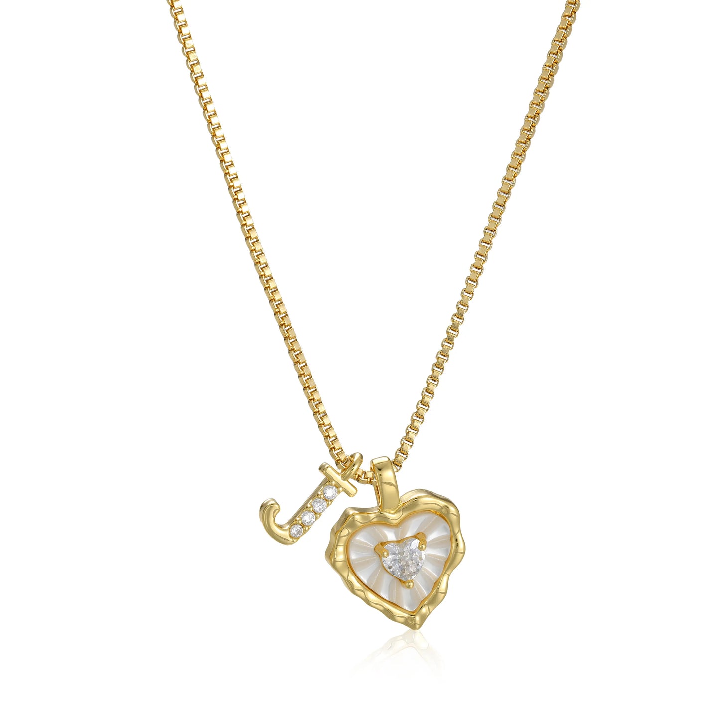 Gemma Initial Heart Necklace