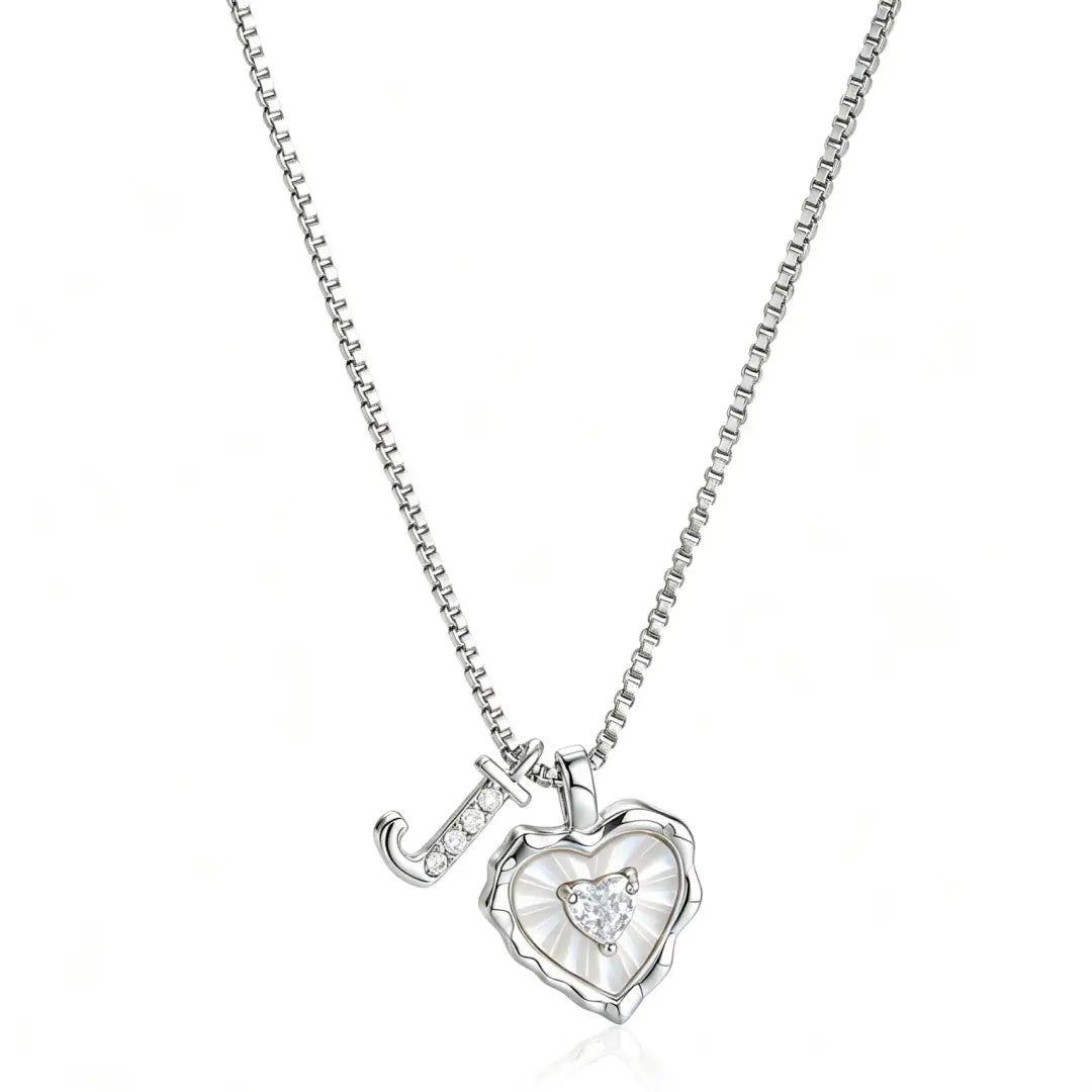Gemma Initial Heart Necklace