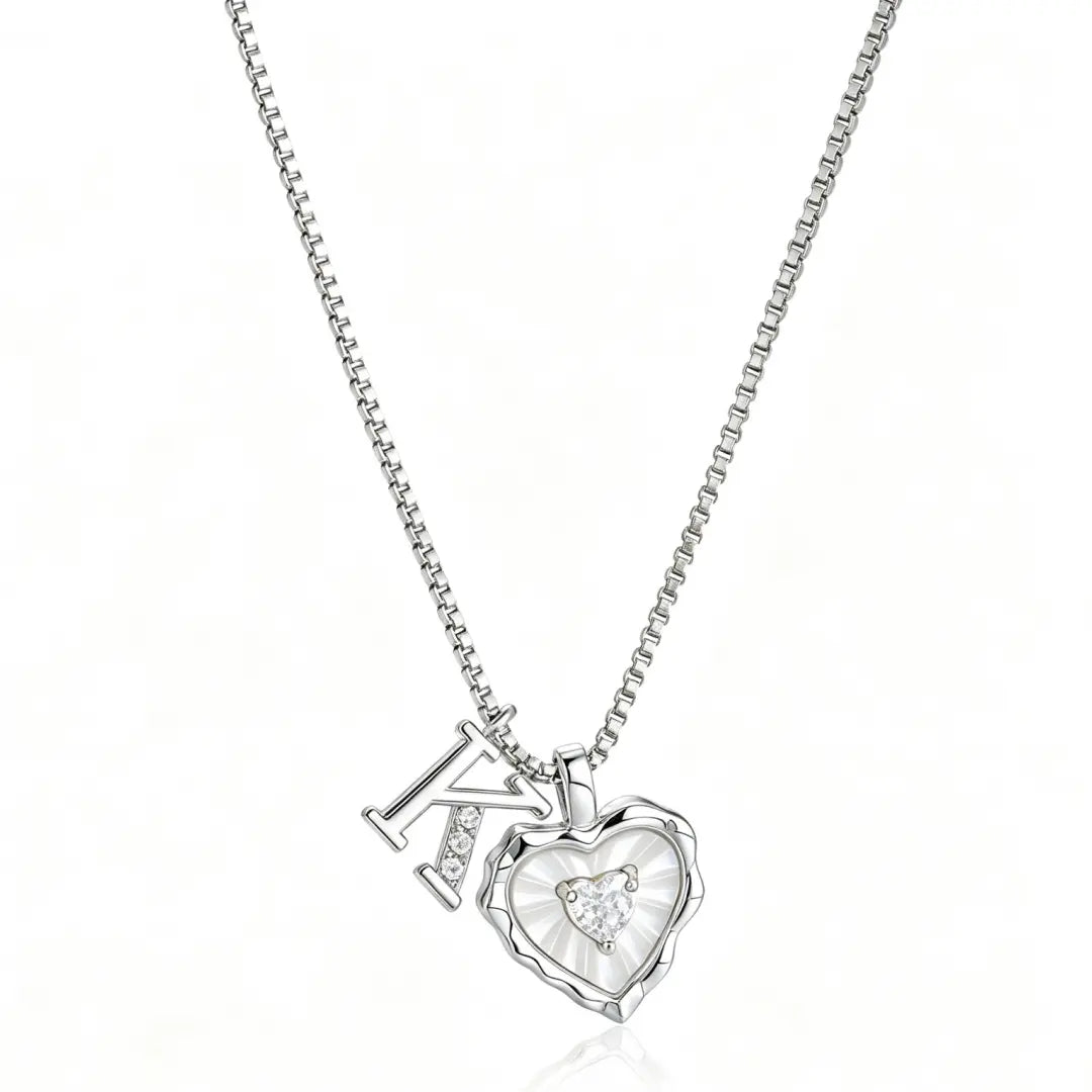 Gemma Initial Heart Necklace