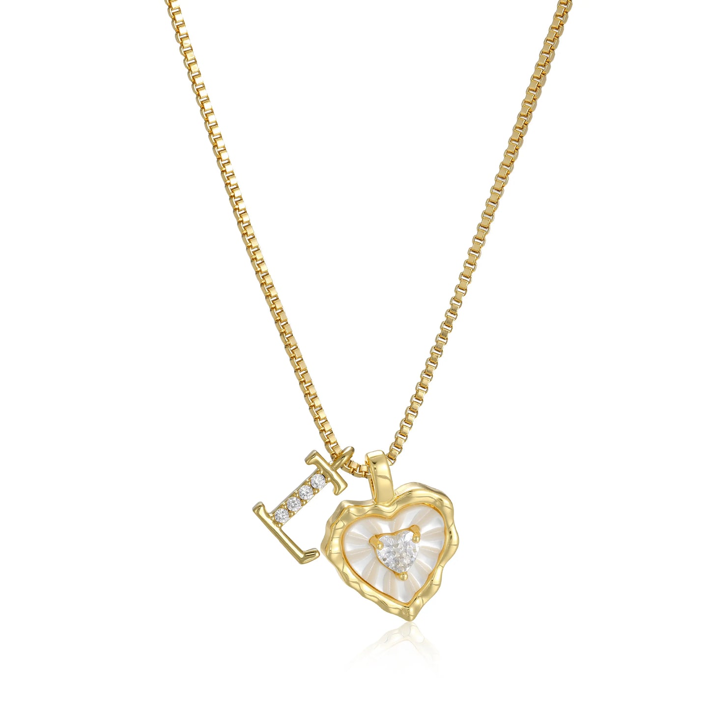 Gemma Initial Heart Necklace