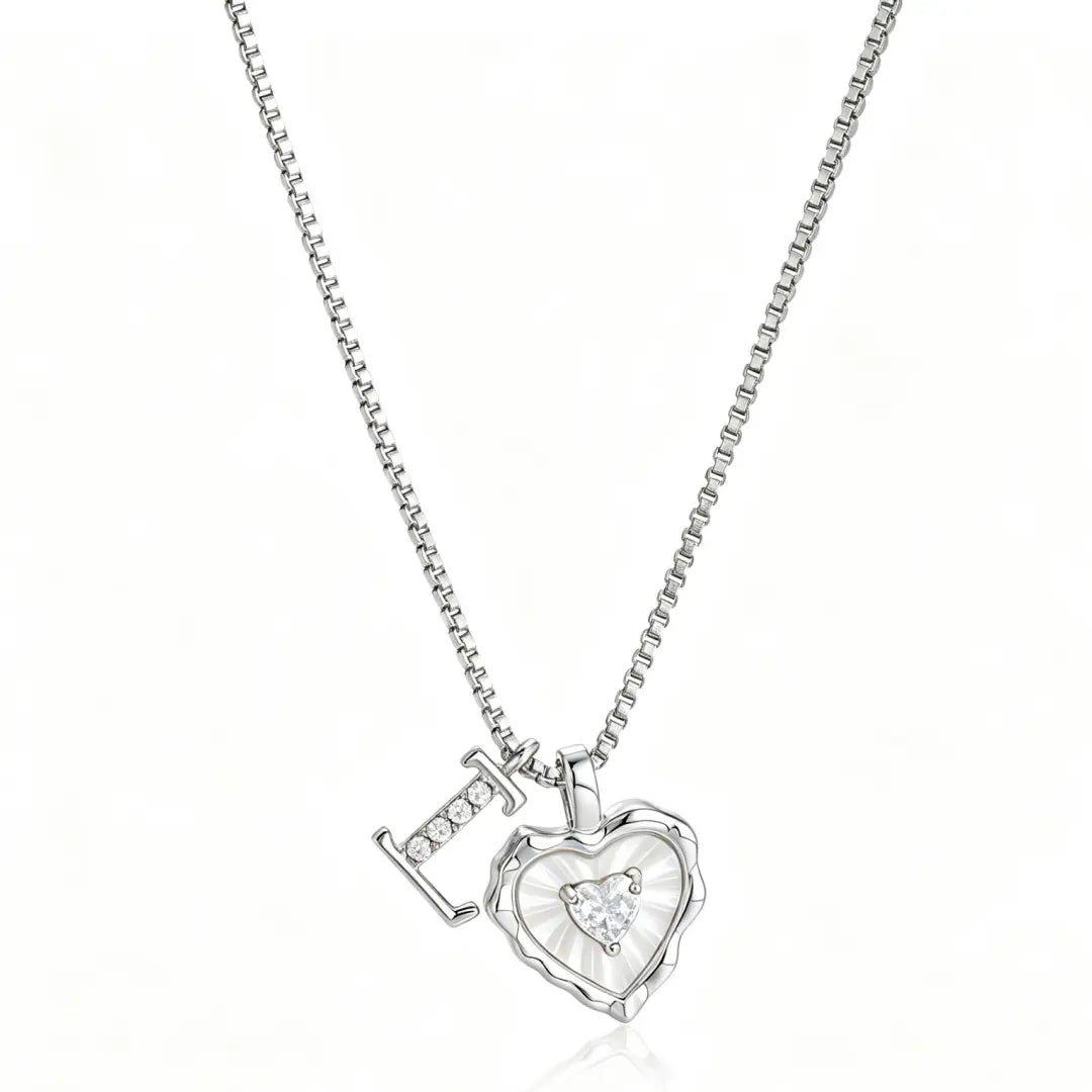 Gemma Initial Heart Necklace