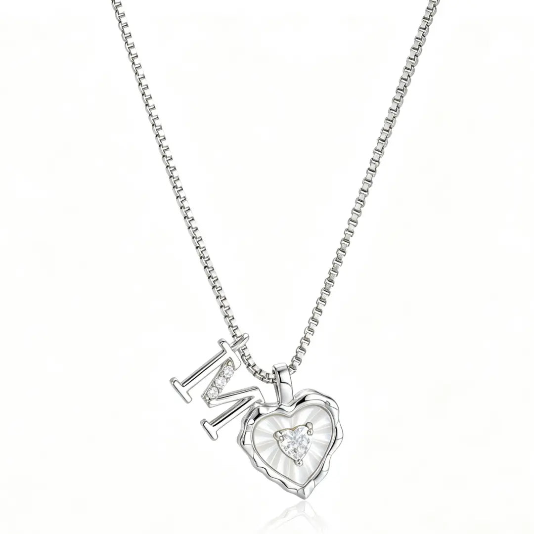 Gemma Initial Heart Necklace