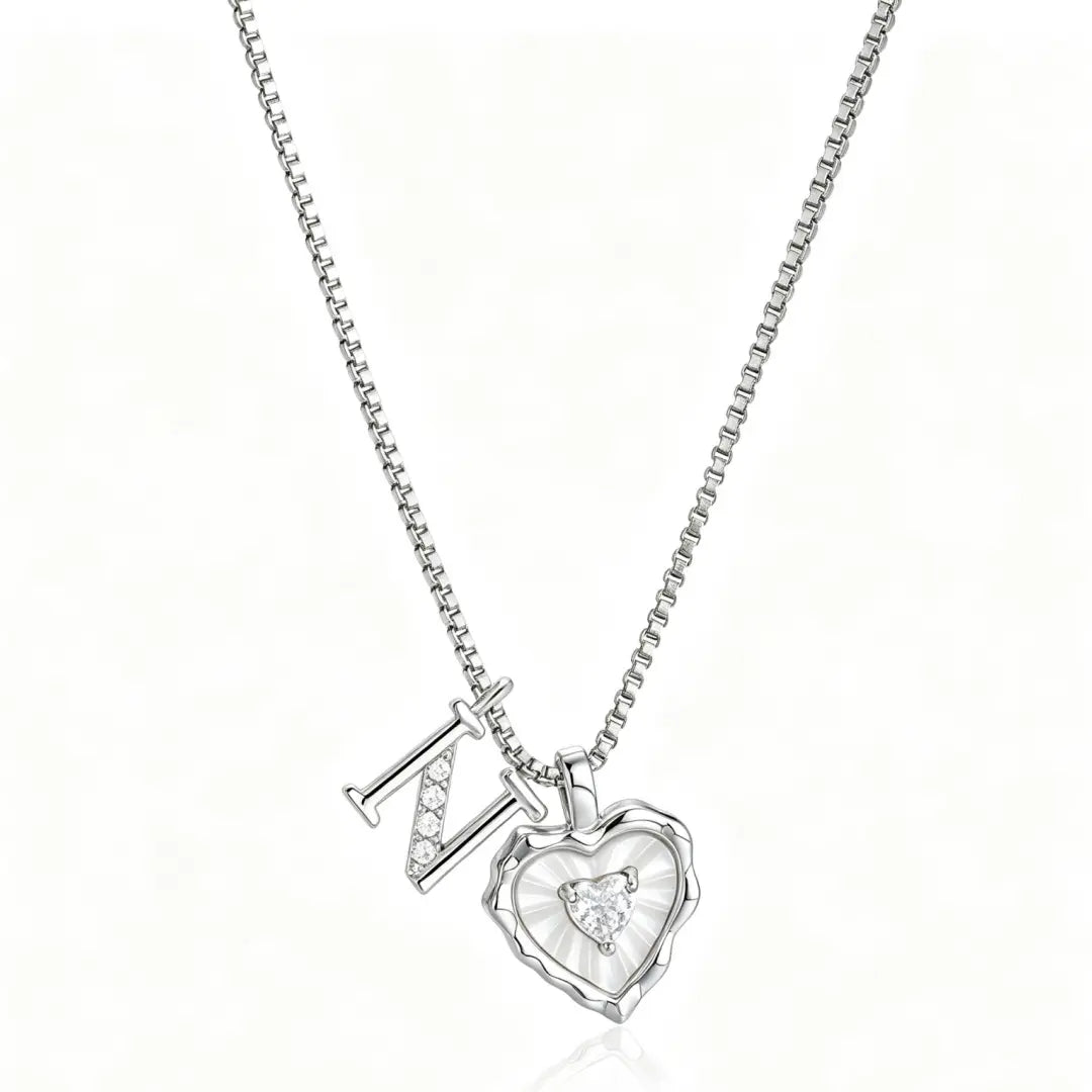 Gemma Initial Heart Necklace