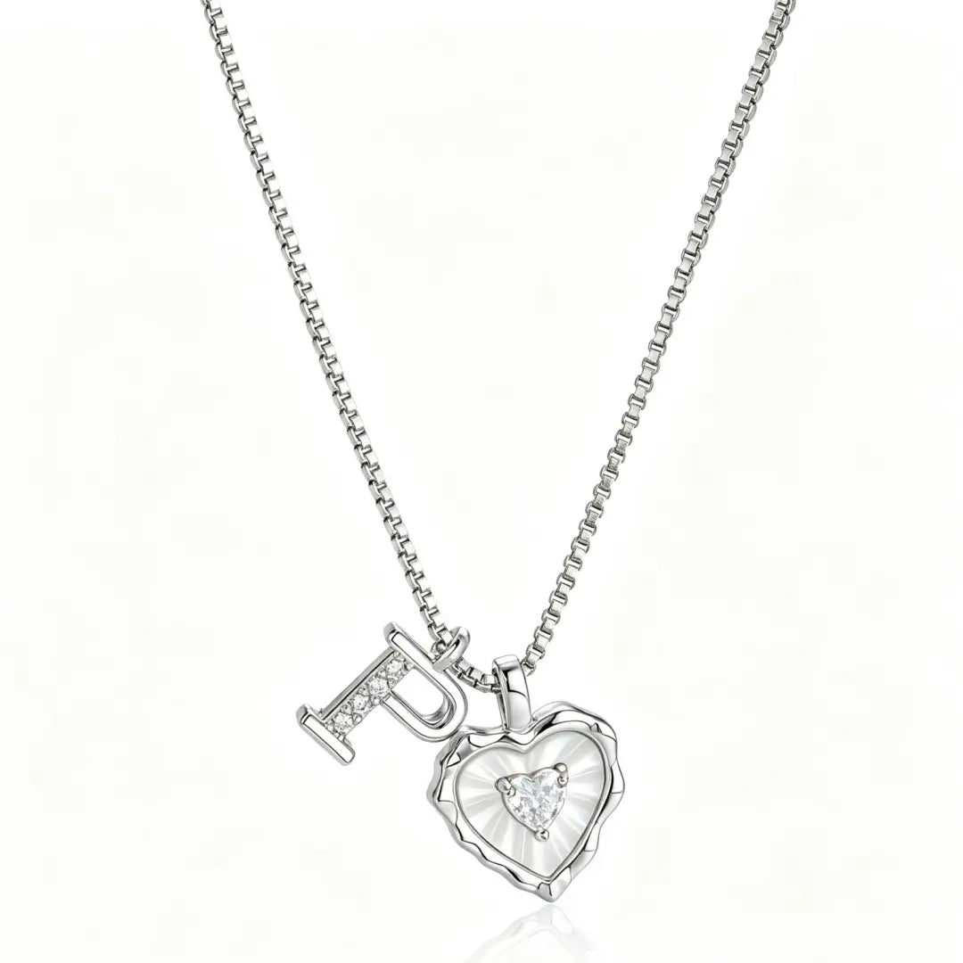Gemma Initial Heart Necklace