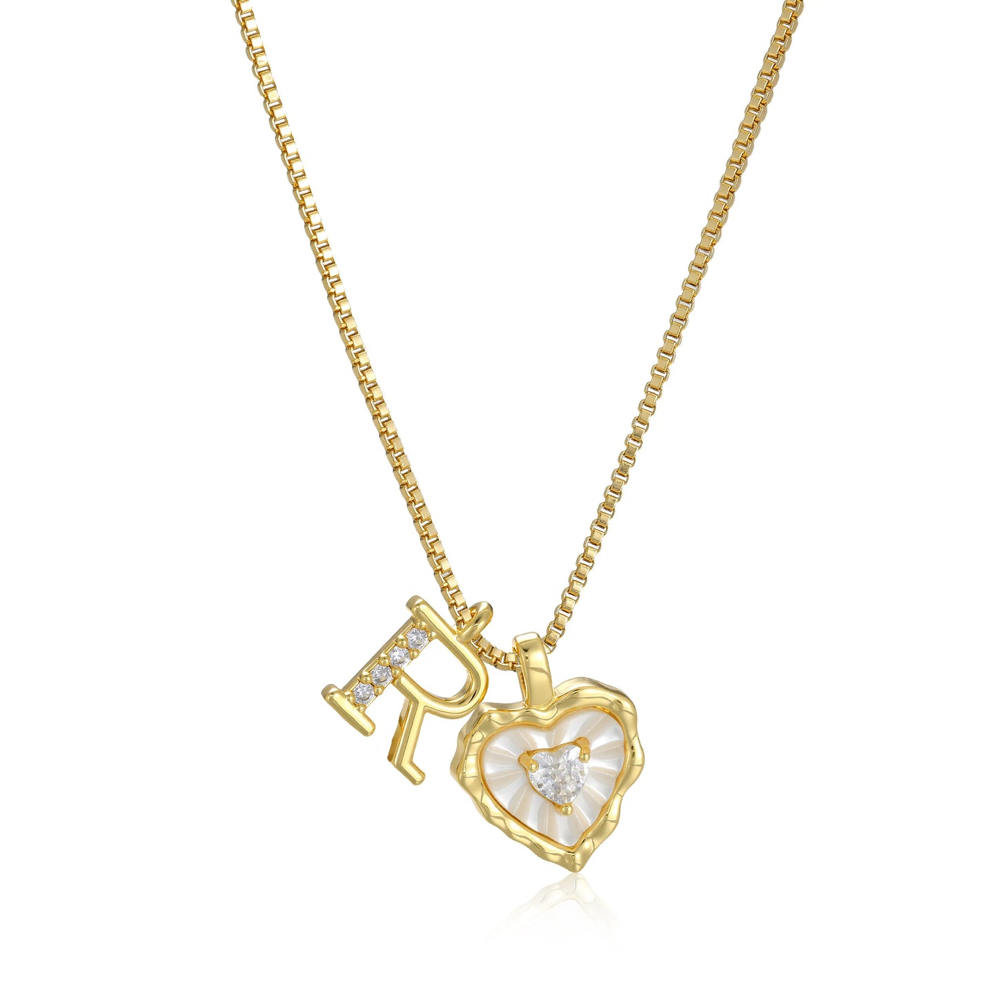 Gemma Initial Heart Necklace
