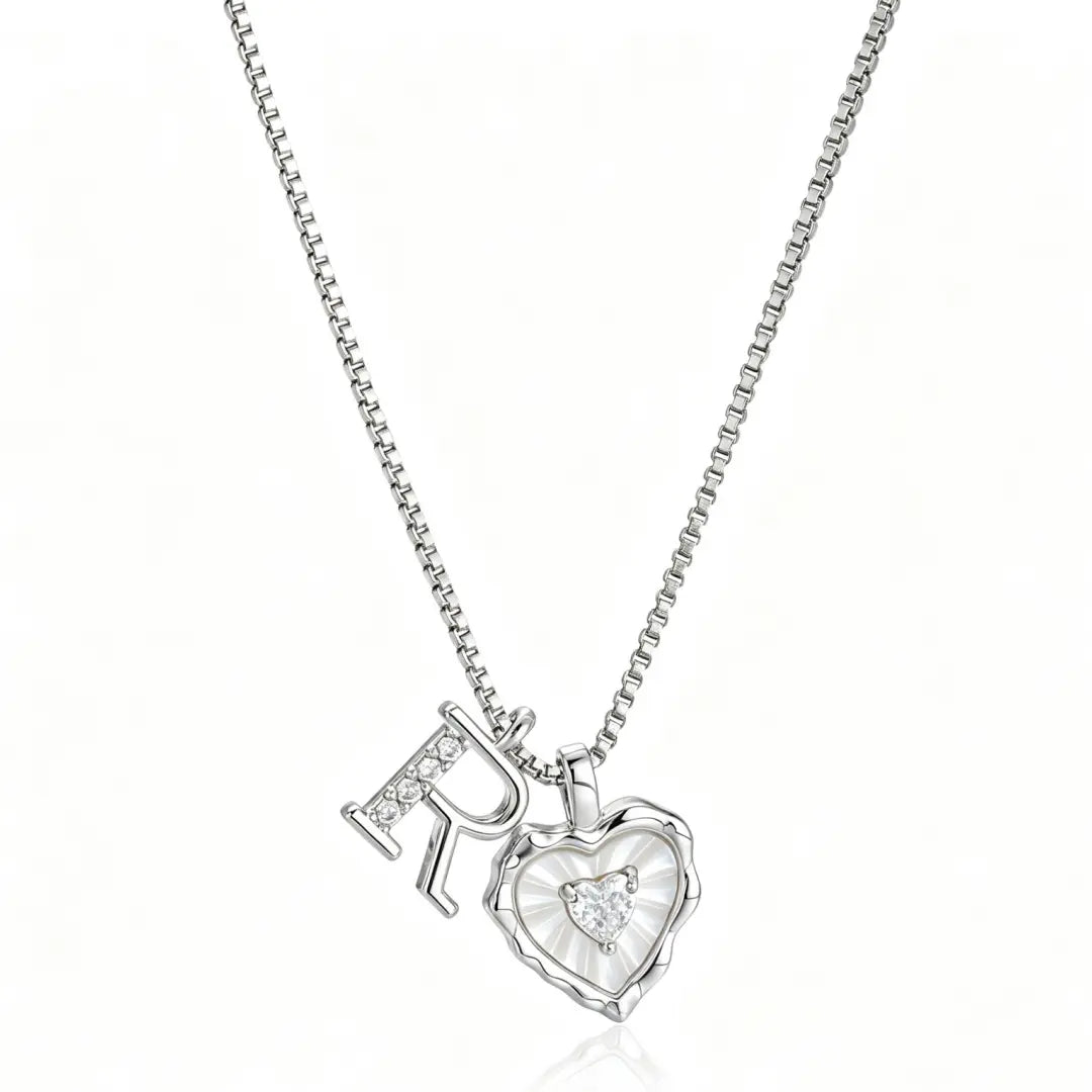 Gemma Initial Heart Necklace