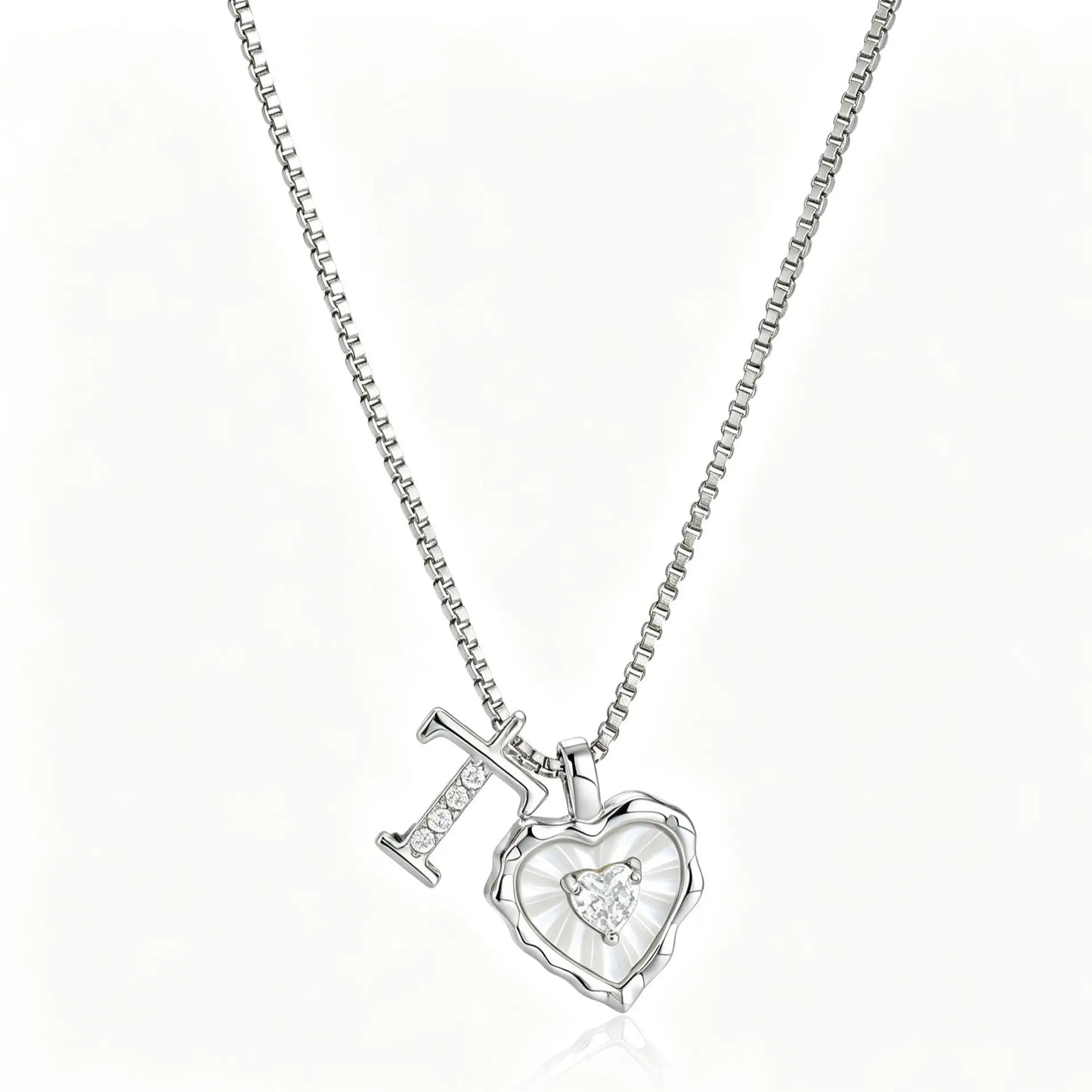 Gemma Initial Heart Necklace
