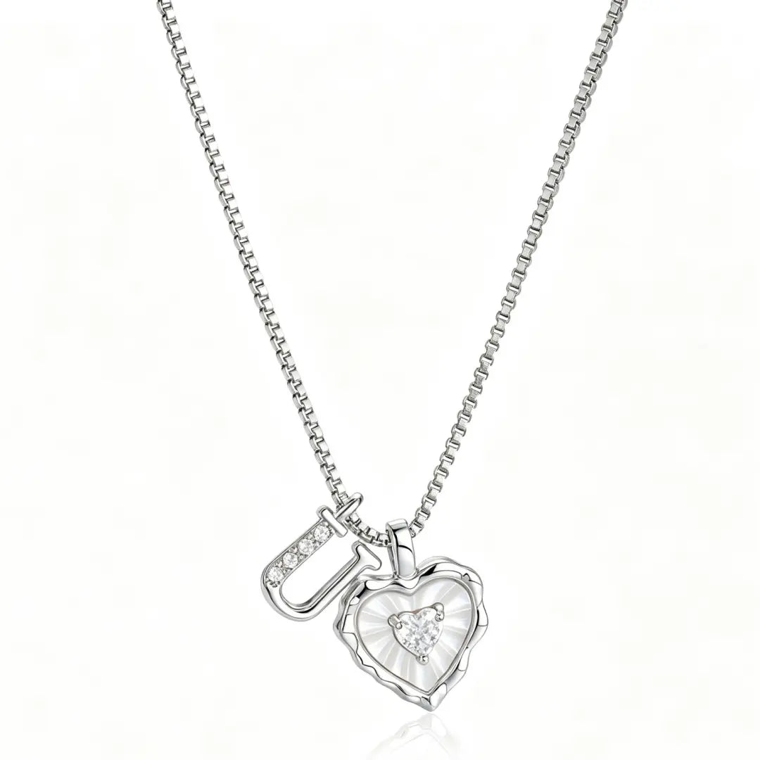 Gemma Initial Heart Necklace