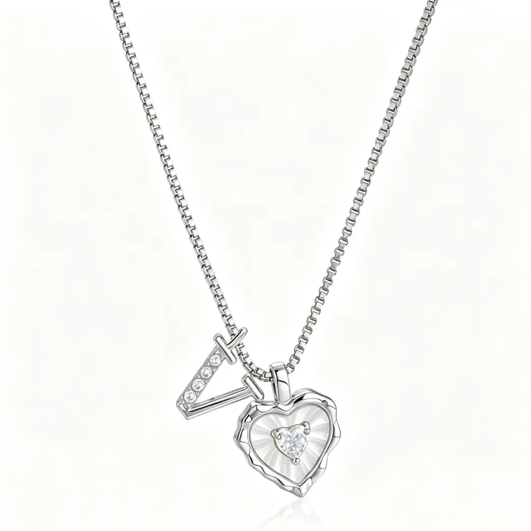 Gemma Initial Heart Necklace