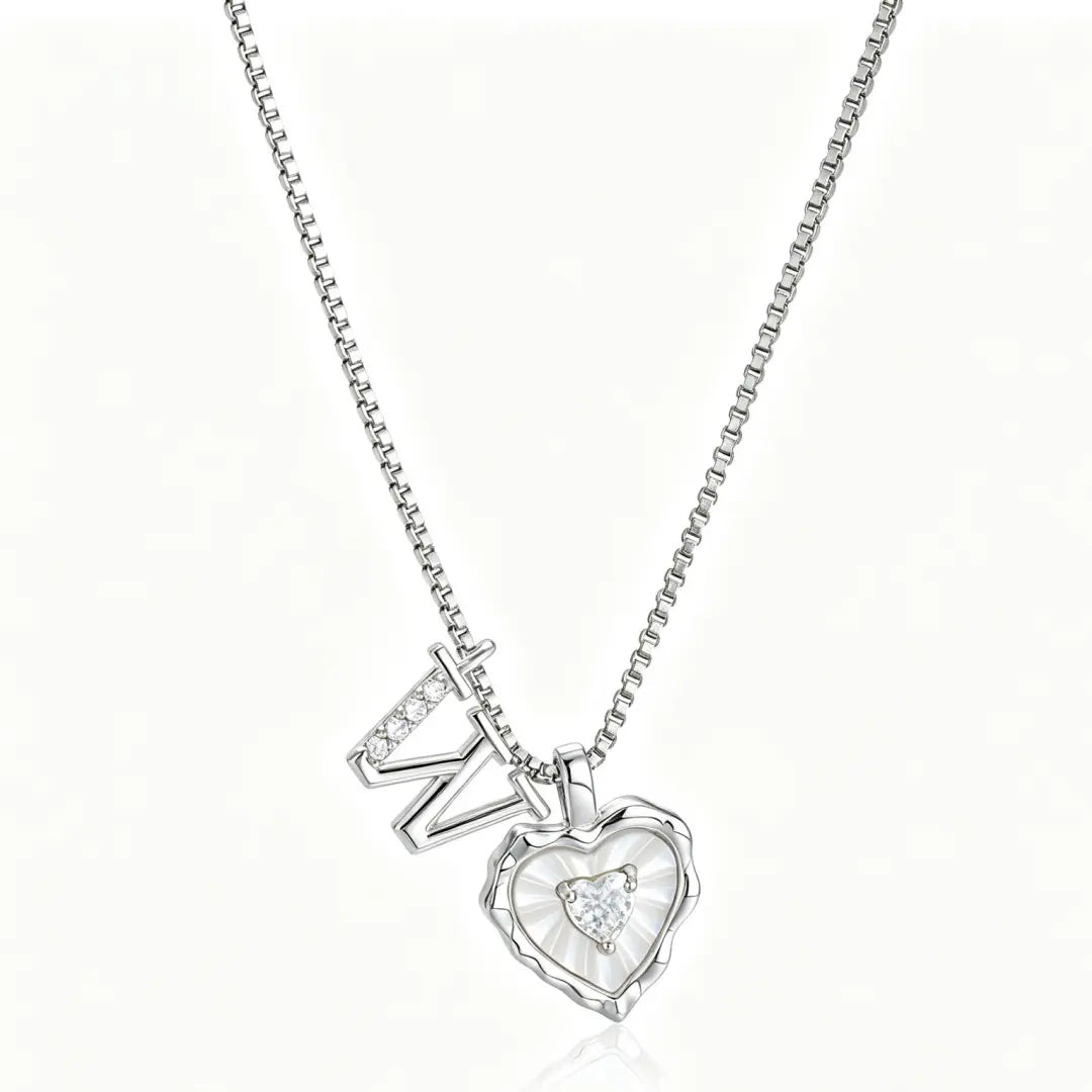 Gemma Initial Heart Necklace