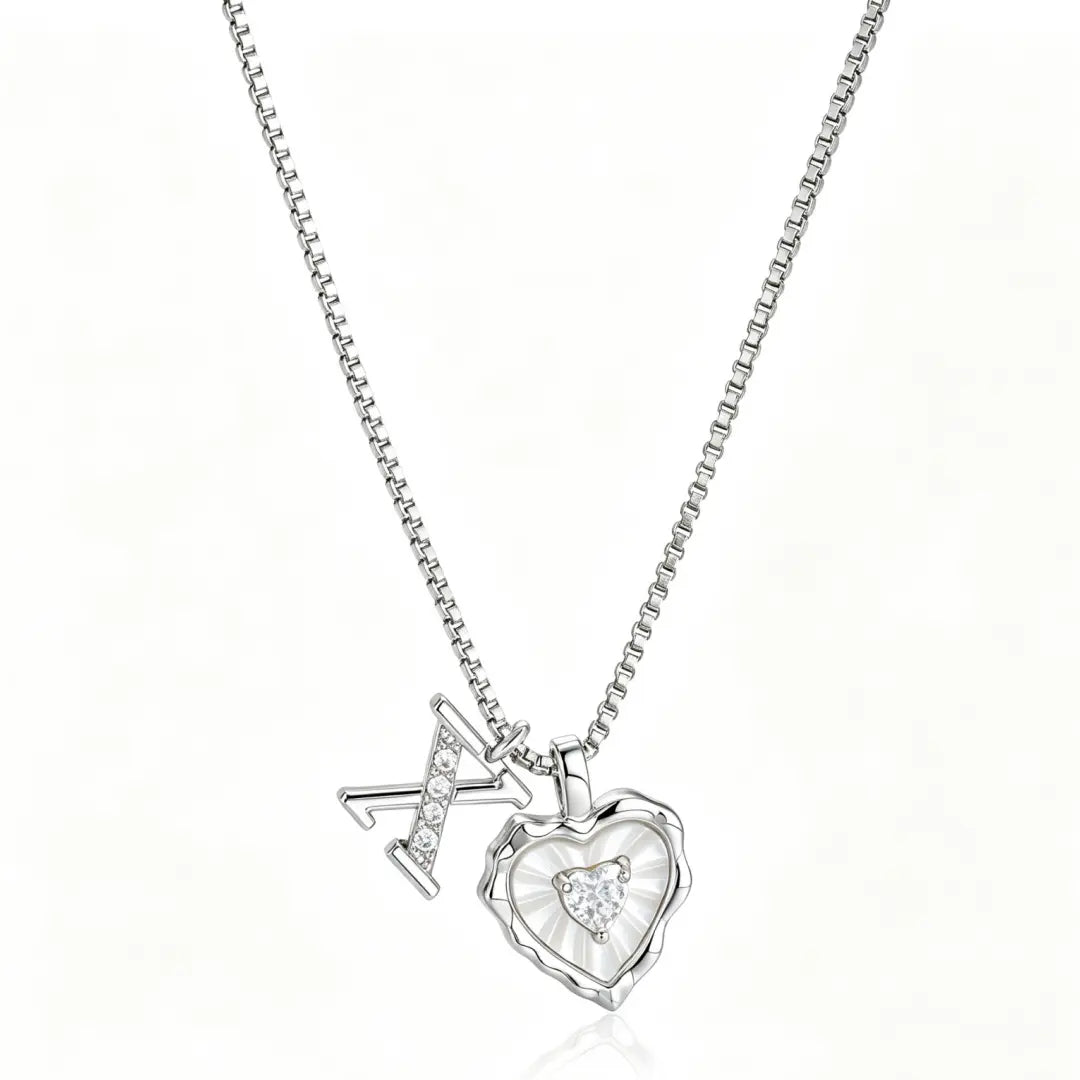 Gemma Initial Heart Necklace
