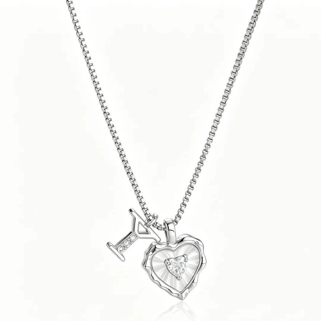 Gemma Initial Heart Necklace