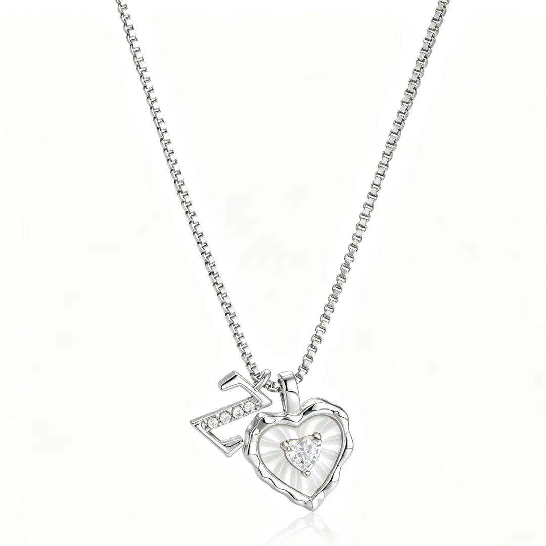 Gemma Initial Heart Necklace