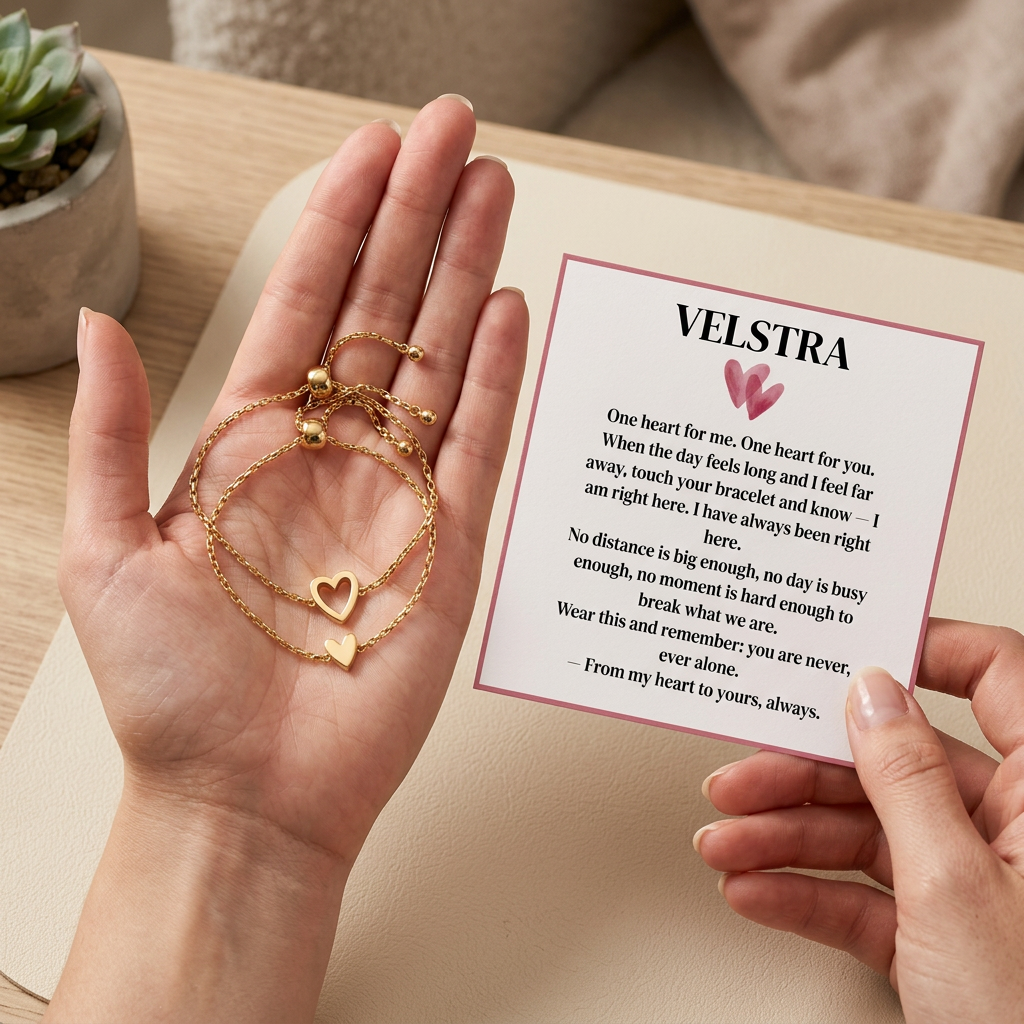 Heart Bond Bracelet Set